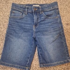 Lucky Brand Classic Straight Stretch Boys Blue Denim Shorts Size 10